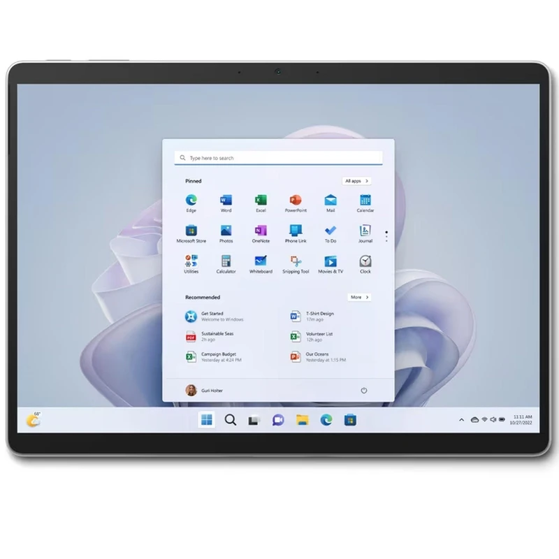 تبلت مایکروسافت مدل Surface Pro 9-i7 1255U ظرفیت 256 گیگابایت و رم 16 گیگابایت+همراه کیبور و قلم-کارکرده